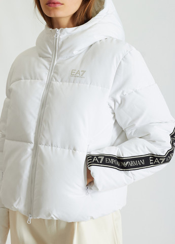 Белая зимняя куртка Emporio Armani