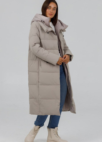 Молочная зимняя пуховик спорт шик молочный Fodarlloy