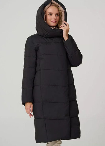 Чорна зимня пуховик жіночий чорний Towmy