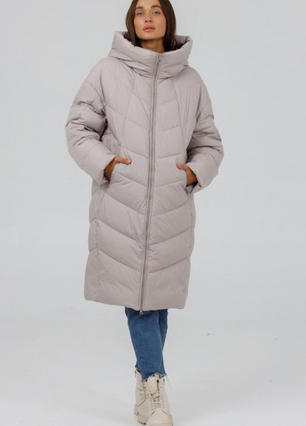 Айвори зимняя пуховик-кокон батал айвори Towmy