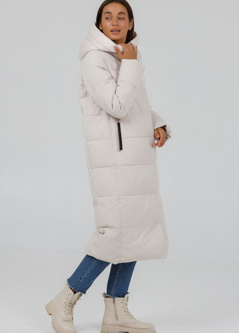 Айворі зимня пуховик спорт шик айворі Fodarlloy