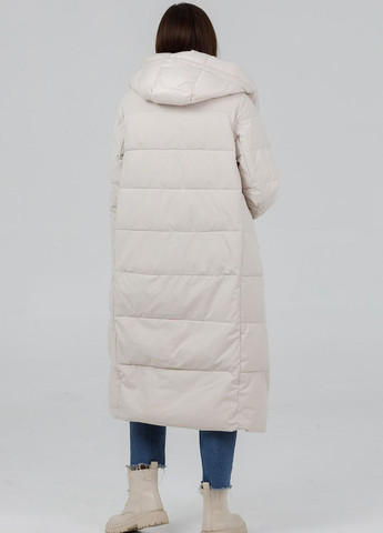 Айворі зимня пуховик спорт шик айворі Fodarlloy