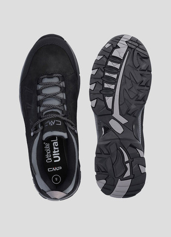 Черные демисезонные черные треккинговые кроссовки melnick low trekking shoes wp CMP