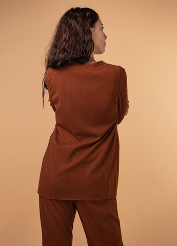 Коричневый демисезонный кардиган Brabrabra