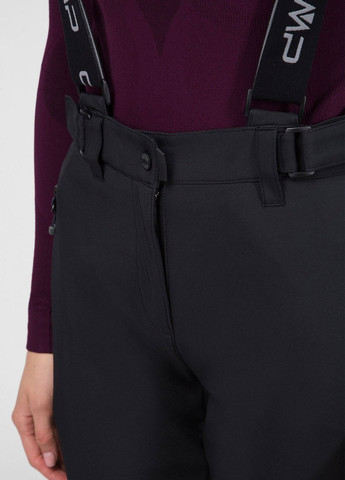 Черные лыжные брюки Woman Salopette CMP (264302501)