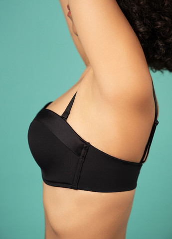 Чорний балконет бюстгальтер slz24201203 чорний Brabrabra з кісточками