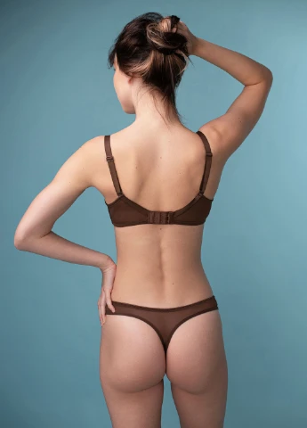 Коричневий бюстгальтер легкий комфорт slz23601115 мокко Brabrabra без кісточок
