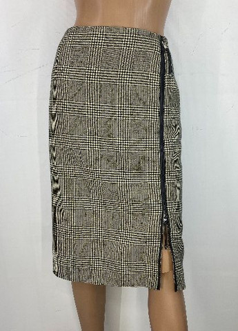 Бежевая кэжуал с узором гусиная лапка юбка Ralph Lauren карандаш
