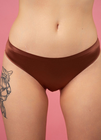 Трусики сліп теракотовий SLZ23302003 Brabrabra Кольоровий комфорт PRO (264306688)