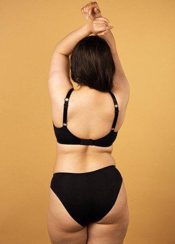 Трусики сліп чорний SLZ22102102 Brabrabra Кольоровий комфорт PRO (264306692)