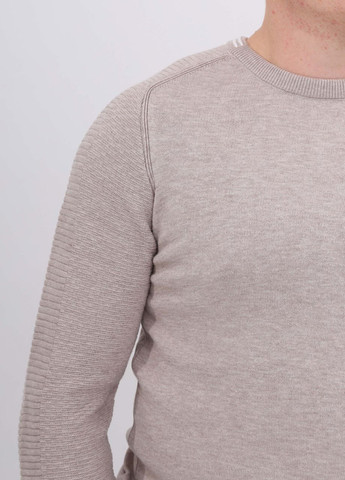 Бежевий демісезонний светр чоловічий бежевий тонкий JEANSclub Пряма