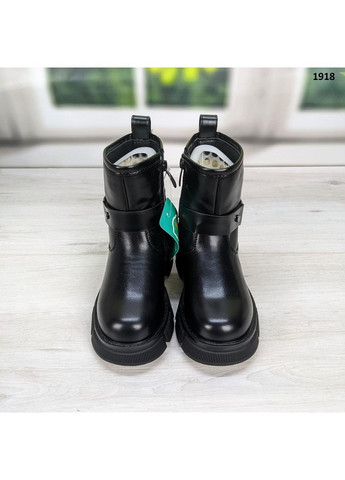 Черные повседневные зимние ботинки зимние детские для девочки Paliament
