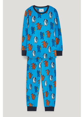 Синяя всесезон пижама (свитшот, штаны) C&A