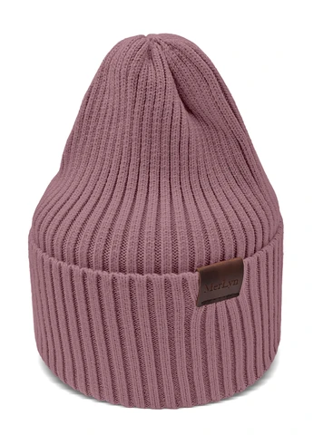 9066 В'язана шапка "Леслі" Світла слива 271 р.54-56 Anmerino (264389631)