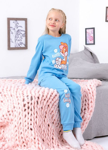 Голубая всесезон пижама для девочки Носи своє