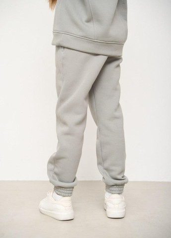 Теплий спортивний костюм дитячий на флісі для хлопчика/дівчики 116-158 кофта+штани світлий хакі No Brand (264650006)