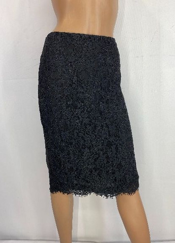Черная коктейльный однотонная юбка Ralph Lauren карандаш