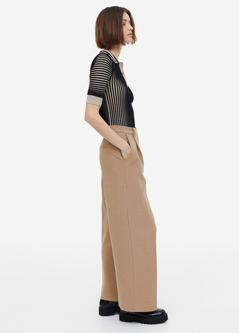 Темно-бежевые повседневный демисезонные брюки H&M