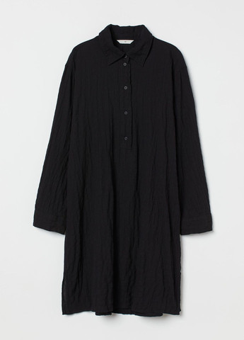 Чорна повсякденний сукня сорочка H&M однотонна