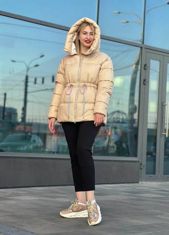 Светло-бежевая зимняя куртка KTL&Kattaleya