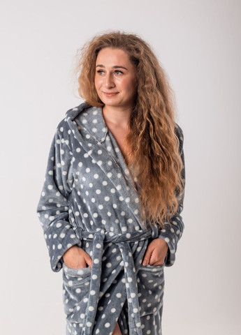 Теплий жіночий халат з кишенями V.O.G. (264640743)