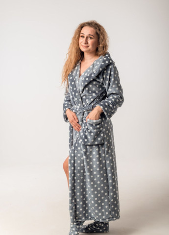 Теплий жіночий халат з кишенями V.O.G. (264640743)