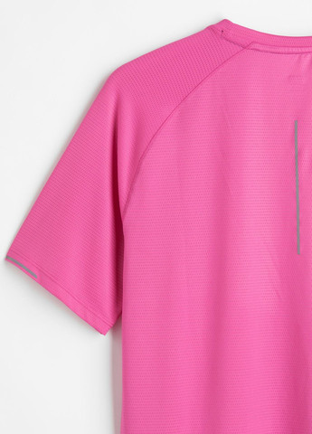 Кислотно-розовая футболка спортивная H&M SPORT