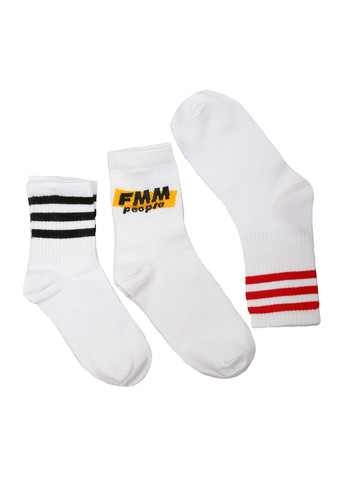 Білі набір шкарпеток 3 пари Mtp смужки (264656559)