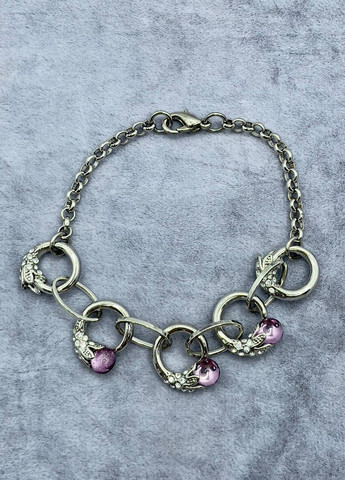 Браслет с стразами 19 см No Brand (264660325)