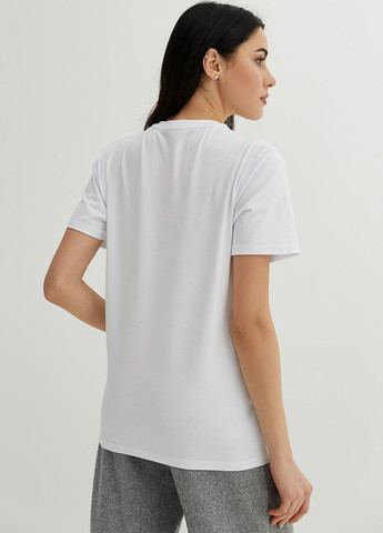 Белая летняя футболка "паляниця" Garne