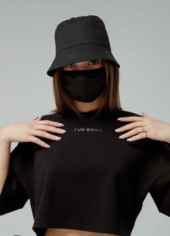 Черная летняя женская футболка юко ТУР