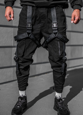Черные кэжуал демисезонные брюки Пушка Огонь