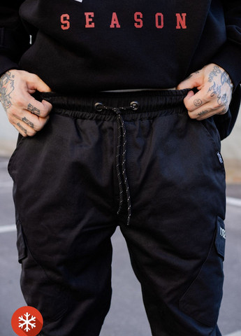 Черные кэжуал демисезонные брюки Without