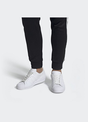Білі всесезон чоловічі повсякденні кросівки superstar eg4960 adidas