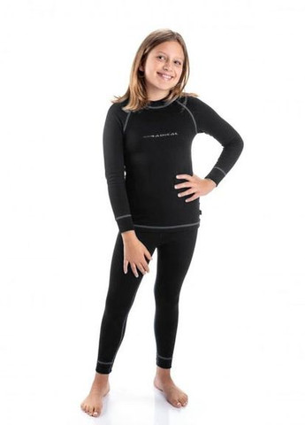 Комплект дитячої термобілизни для дівчаток Radical Чорний з сірим Rough Radical billy gray stripe (264737113)
