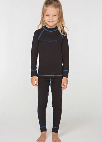 Комплект дитячої термобілизни для дівчаток Radical Чорний з синім Rough Radical billy blue stripe (264737116)