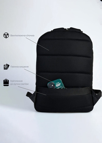 Рюкзак для ноутбука, для города, для работы,для путешествия с системой molle черный X hey (264742201)