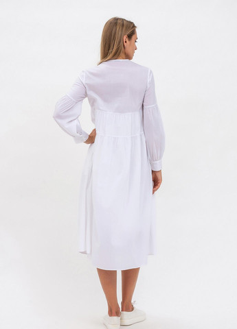 Білий ділова сукня Lesia однотонна