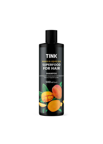 Шампунь для пошкодженого волосся Манго-Рідкий шовк 500 мл Tink (264743468)