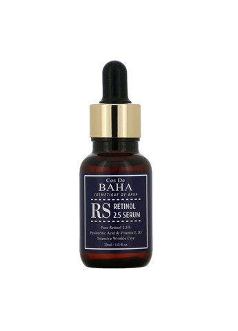 Омолоджуюча сироватка Retinol 2,5 Serum 30 мл Cos De Baha (264743651)