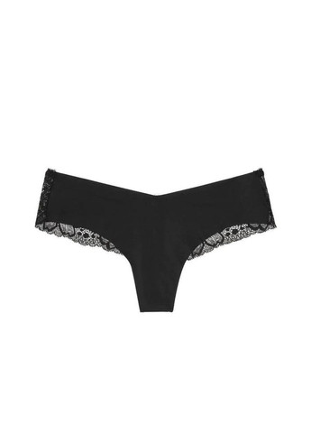 Трусики с цветочным кружевом сзади Victoria's Secret no-show floral lace back thong panty (267723011)