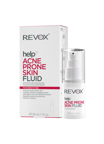 Флюид для склонной к акне кожи Help Acne Prone Skin Fluid, 30 мл Revox (264921001)
