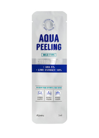 Палочка-пилинг Aqua Peeling Cotton Swab, 3 мл A'pieu (264829726)