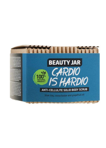 Антицелюлітний твердий скраб для тіла Cardio Is Hardio 100 г Beauty Jar (264830589)