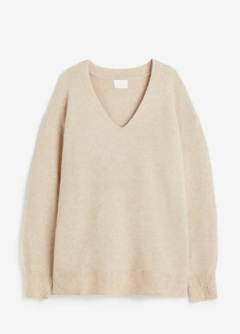 Светло-бежевый демисезонный свитер H&M