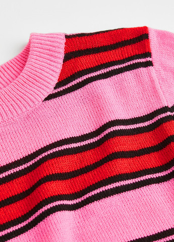 Розовый демисезонный свитер H&M