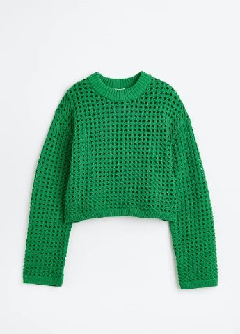 Зелений демісезонний светр H&M