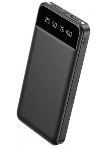 Портативный аккумулятор Power Bank XO PR162 2USB 10000mAh Черный No Brand