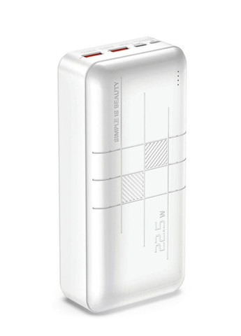 Портативний акумулятор Power Bank XO PB302 2xUSB 20000mAh Білий No Brand (264914795)