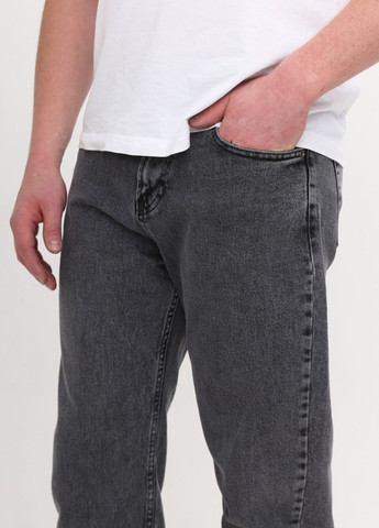 Светло-серые демисезонные мом фит джинсы мужские светло-серые мом укороченные MOM JEANSclub